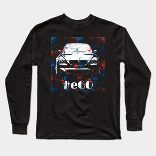 e60 abstract silhouette color Long Sleeve T-Shirt